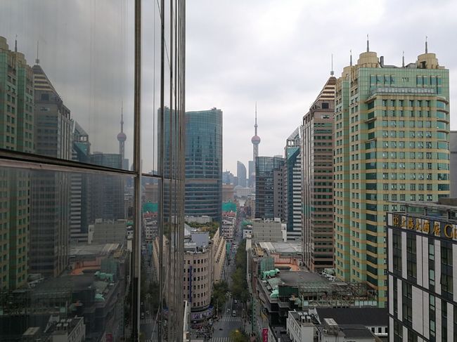Shanghai City - Blick aus unserem Hotelfenster