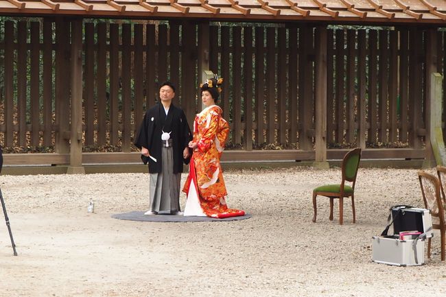 Hochzeit im Meiji Tempel 