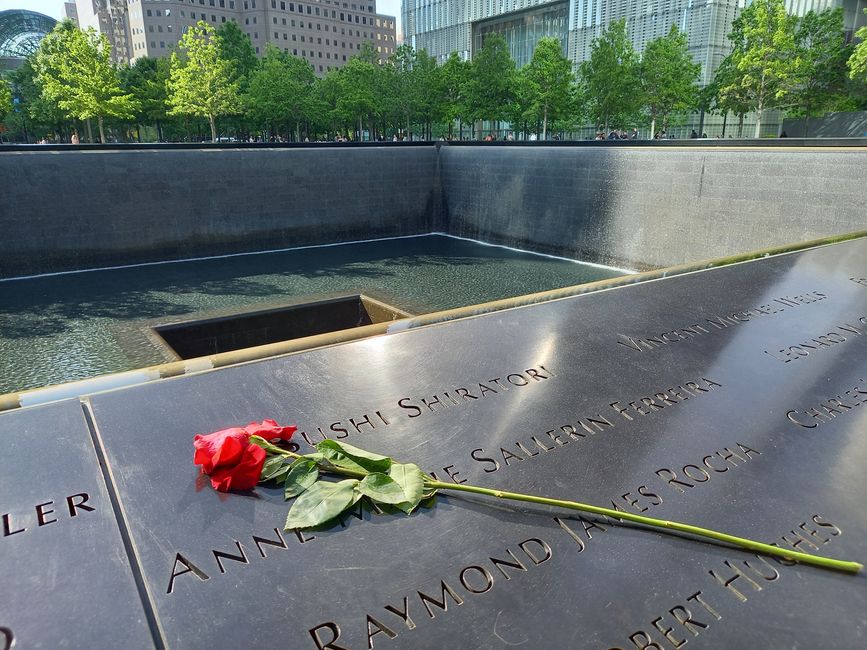 At the 9/11 Memorial