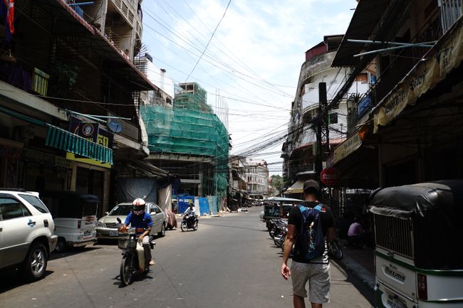 Straßenzug von Phnom Penh