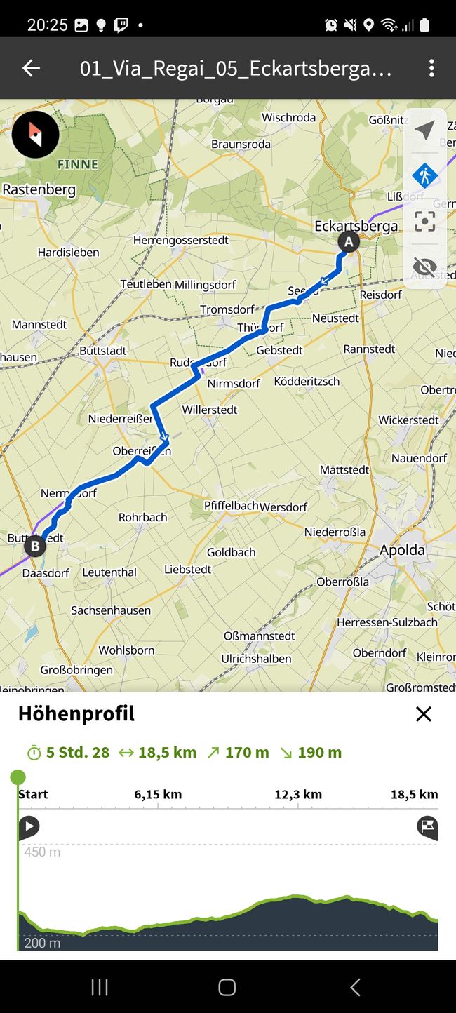 5./6. Day - from Buttelstedt to Erfurt