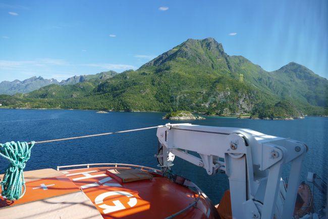 Norwegen mit Hurtigruten // Tag 10 // Blick aus unserem Café auf Deck 7