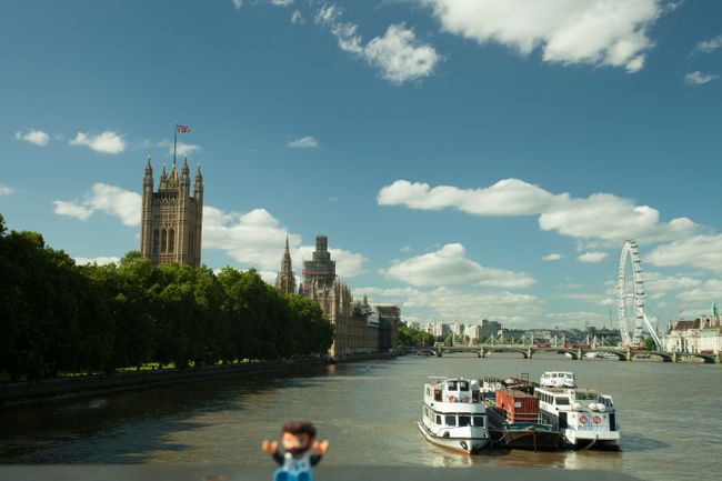 Typisches Londonfoto von der Lambeth Bridge