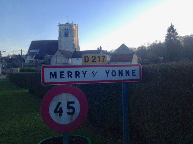 Off to the Burgundy region - Merry-sur-Yonne - January 23rd