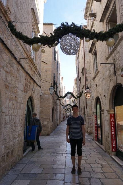 Christmas decoration in Dubrovnik