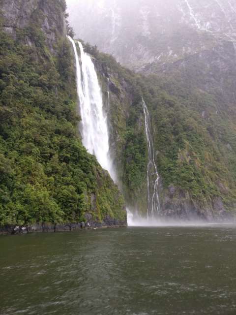 Waterfalls on the fjord