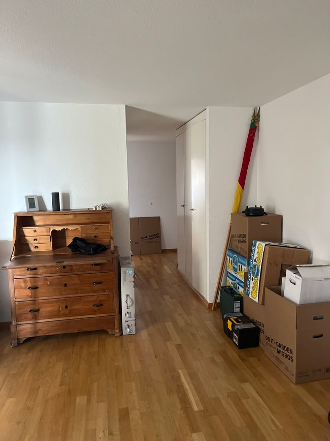 Dissolve apartment and set up furniture