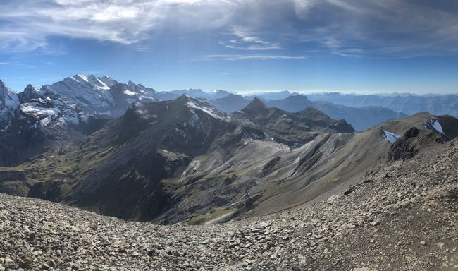 Sicht bis Mont Blanc