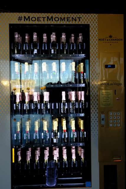 Moet Vending Machine Mandarin Lobby