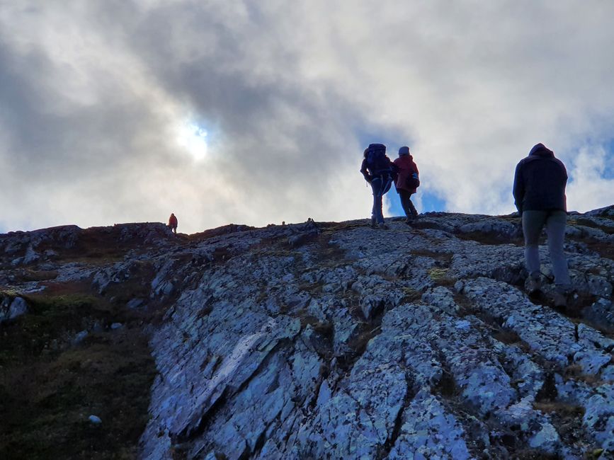 Aufstieg zum Trollhøtta Gipfel