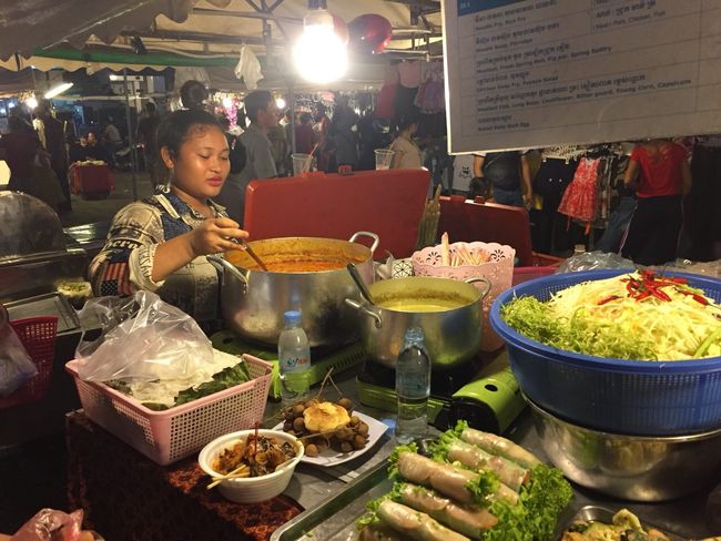 Eating at the night market