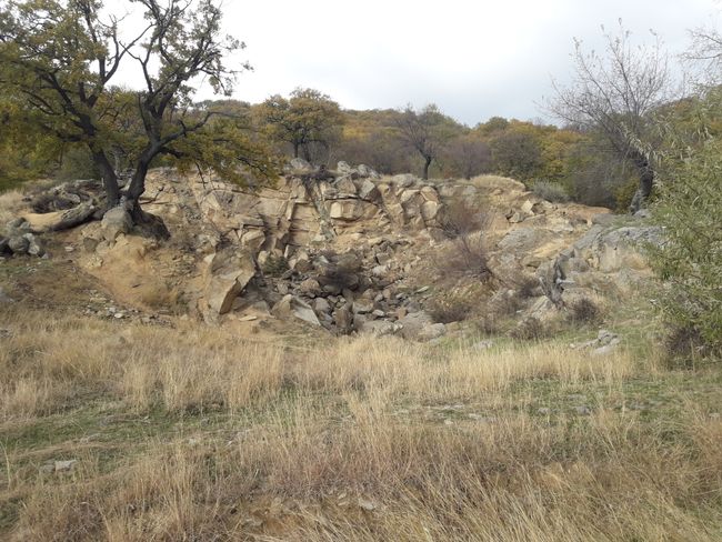 quarry just before Greci