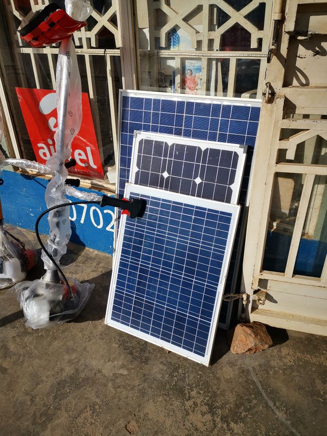 Solar panels are frequently used here for electricity in private households