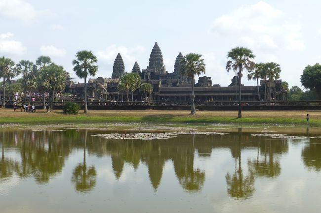 Der berühmte Blick auf Angkor Wat.