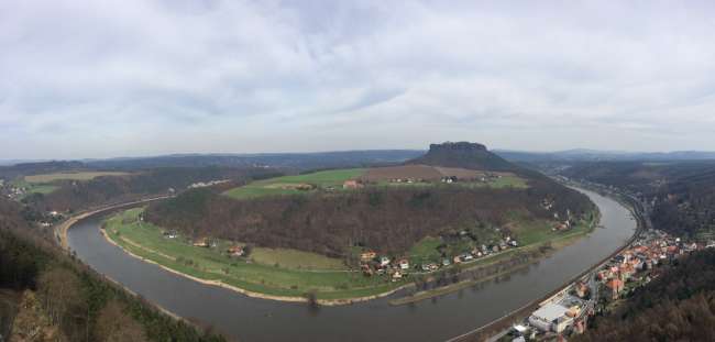 Ausblick von der Festung Königstein