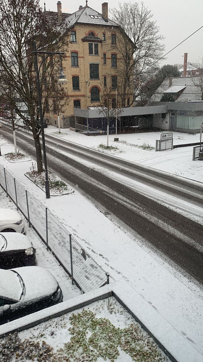 Schnee in Esslingen
