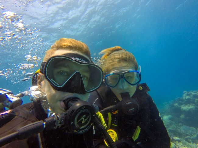 A new dive - a new dive selfie :)