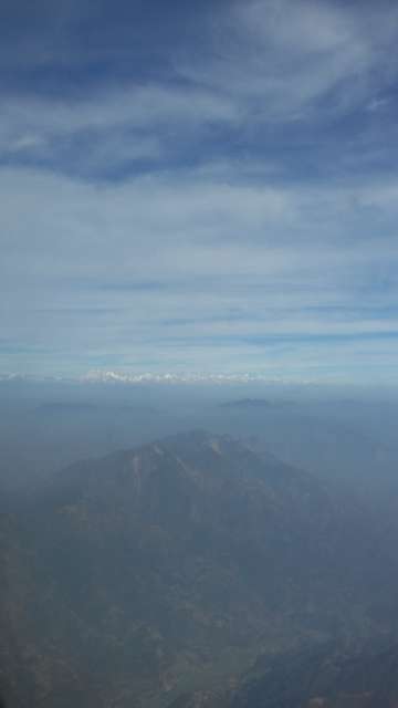 View of the Himalayas