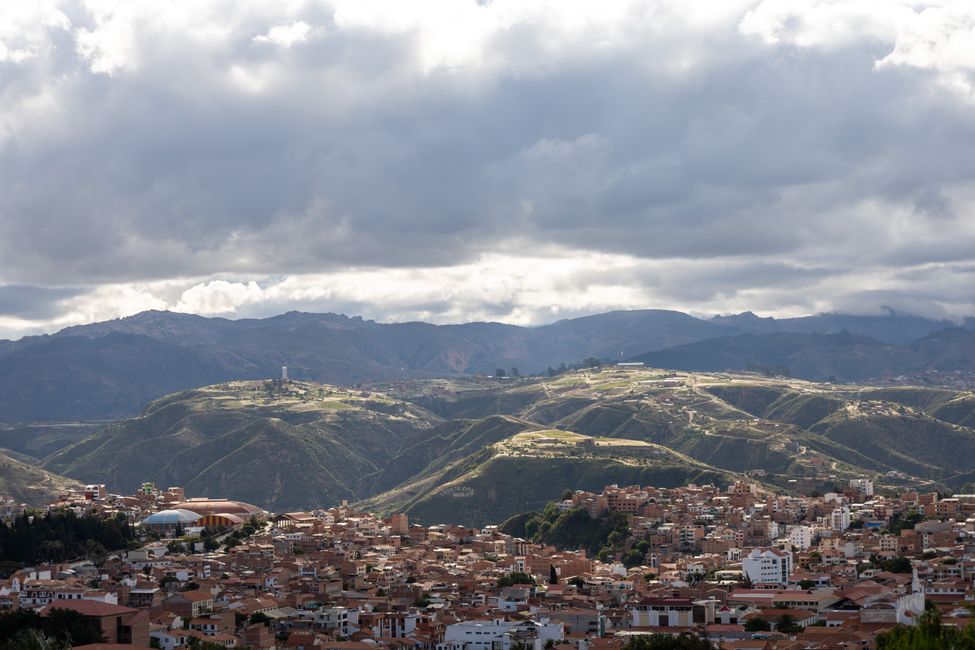 Largely undeveloped hills around Sucre