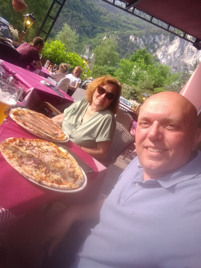 ... erster Stopp in Italien ...