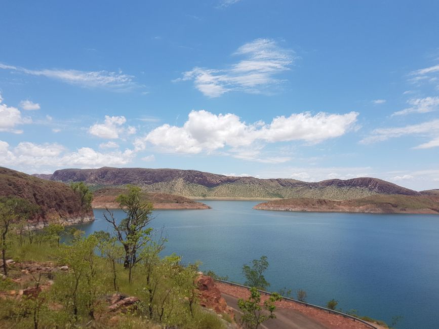 First stop after the border, Lake Argyle