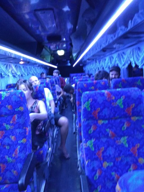 3rd bus with 'party lighting'