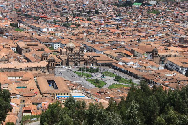 View of Plaza de Armas from above