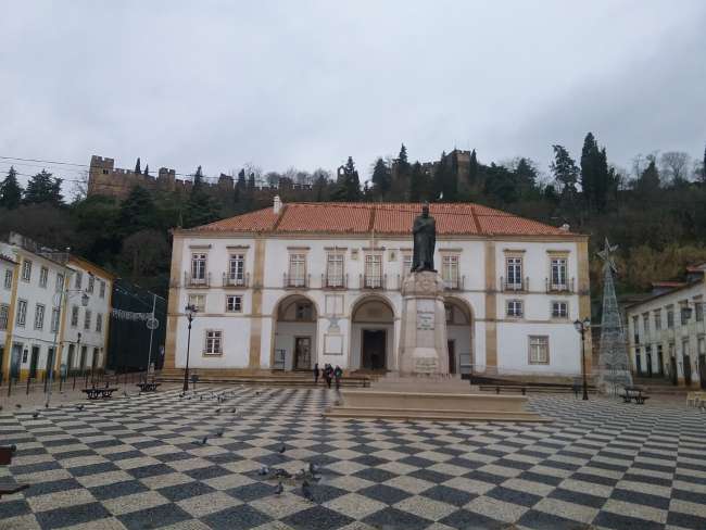 Town Hall of Tomar, with the Templar Church behind it