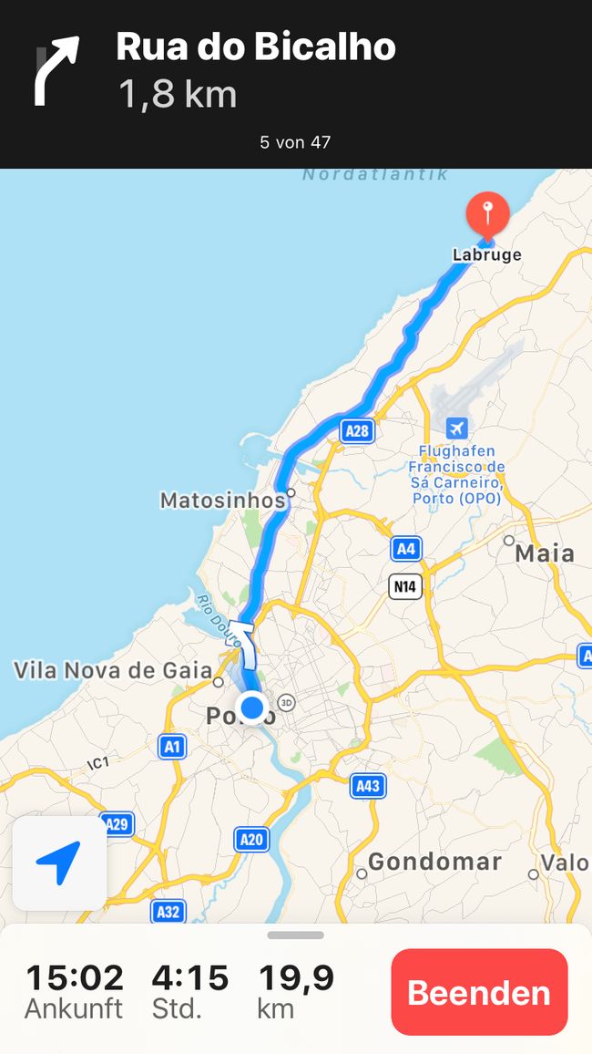 1. Etiqueta. De Oporto a Angeiras