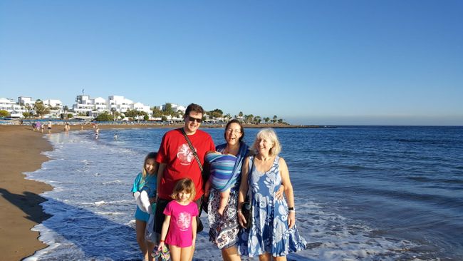 Eine große Familie auf großer Fahrt. Hier die Vorfahrt Lanzarote.
