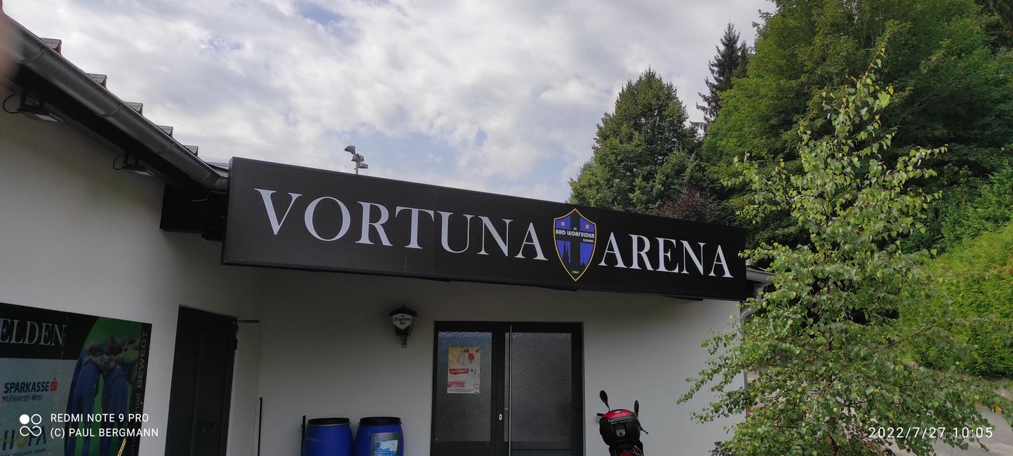 Einbau Stadiontore SU Vortuna Bad Leonfelden, danach ein viel zu kurzer Besuch in WIEN!