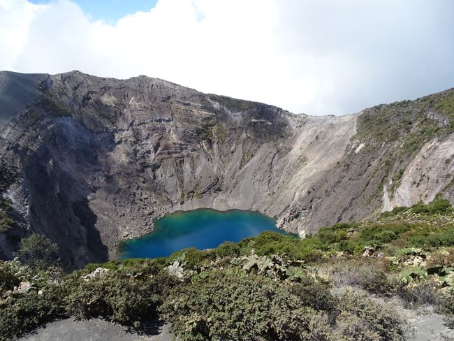 one of the craters on the Irazu volcano