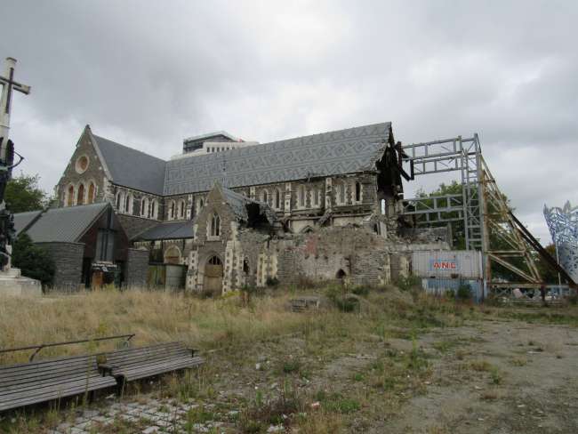 Ruined church in Christchurch