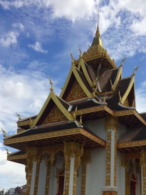 Roof of a Buddhist temple in Vientiane