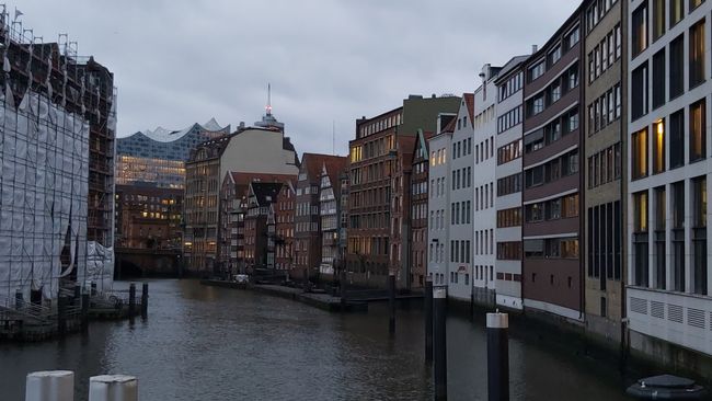 Hamburg Canal with Elbphilharmonie