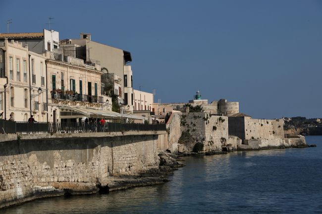 The tip of the island of Ortygia with the fortress