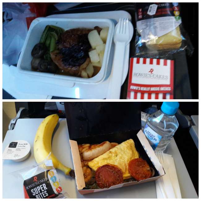 Gluten-free meal on Qantas