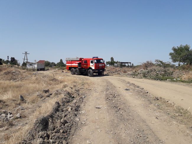 un camión de bomberos