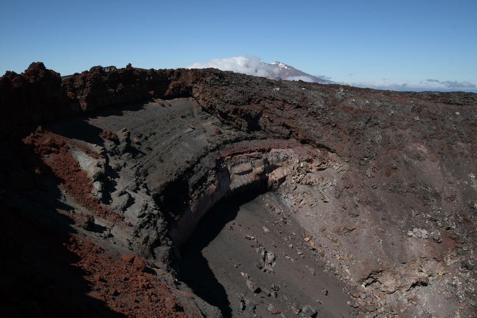 Tongariro Crossing: On the crater rim of Mt.Ngauruhoe