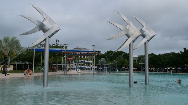Public swimming pool at the Esplanade
