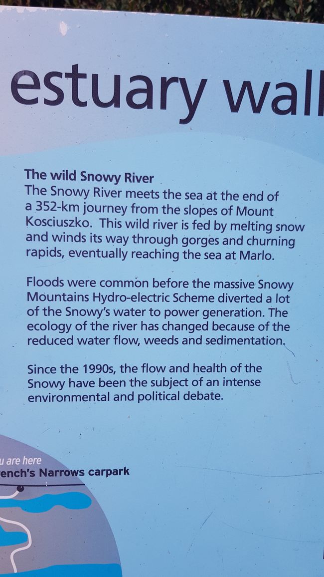 2. Versuch zur Mündung des Snowy River zu kommen