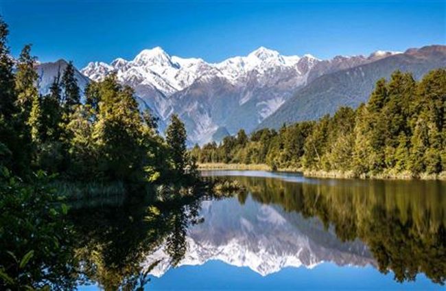 INTERNET PHOTO: Lake Matheson in ideal weather conditions 