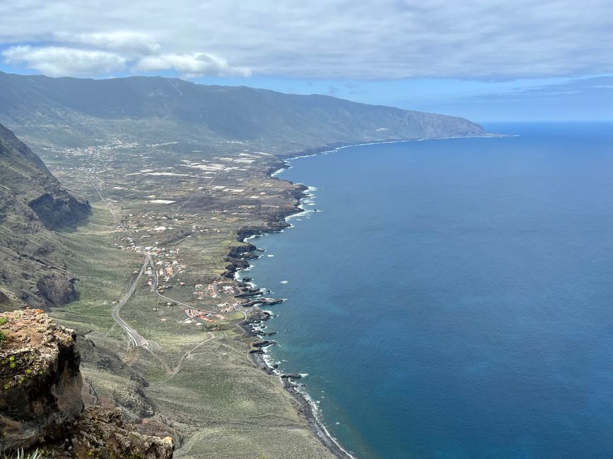 View of the 'El Golfo' valley from the Mirador de la Pena viewpoint