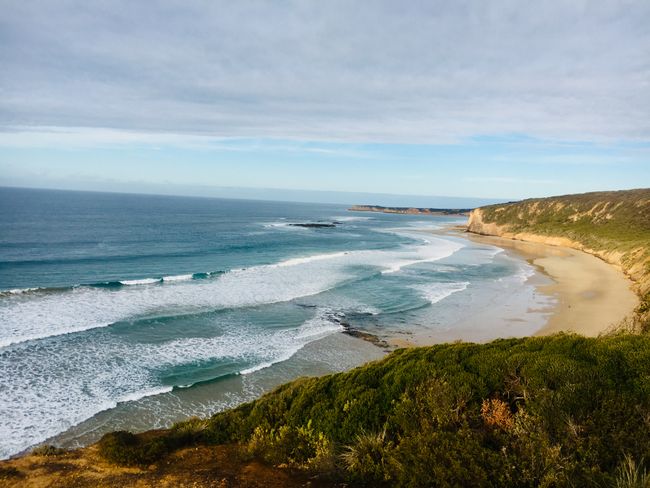 First Wave in Australia - der berühmte Bells Beach