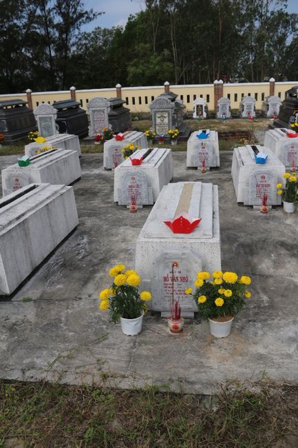 Graves of fallen soldiers