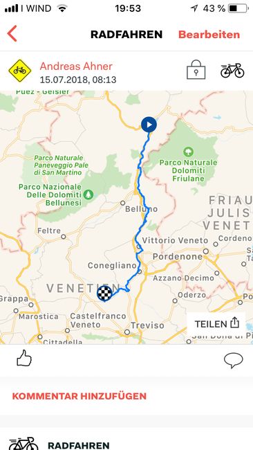 Etappe 5: von Cortina bis Treviso