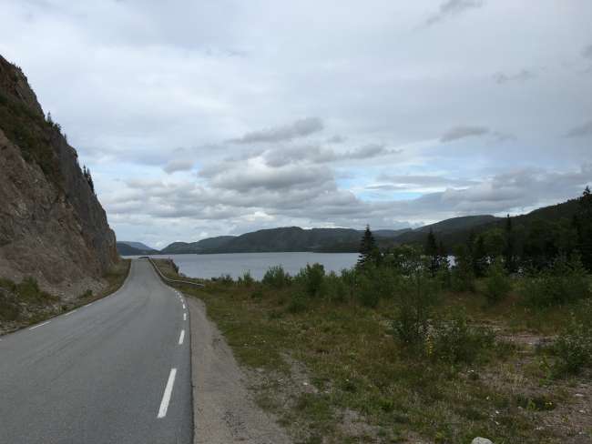 Jetzt noch schnell ein paar Kilometer Richtung Namsos runterreissen ...