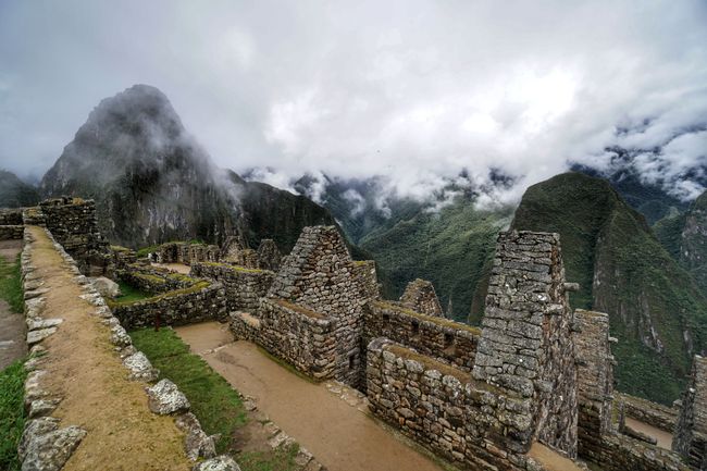 Exploring the winding ruins of Machu Picchu