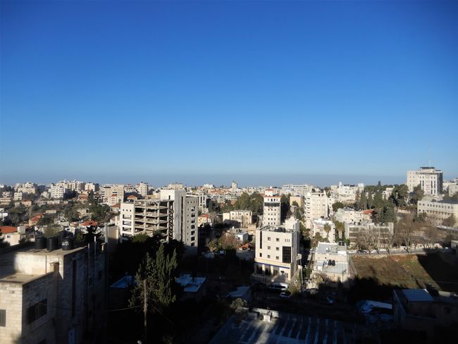 Ramallah bei Tageslicht von oben