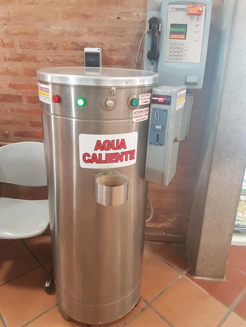 El agua caliente está por todas partes...